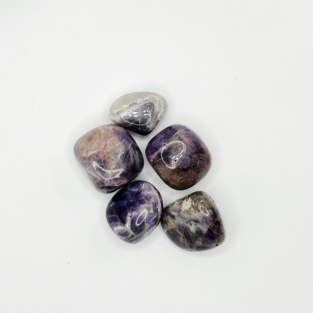 Chevron Amethyst - Tumbled - (Each Piece)