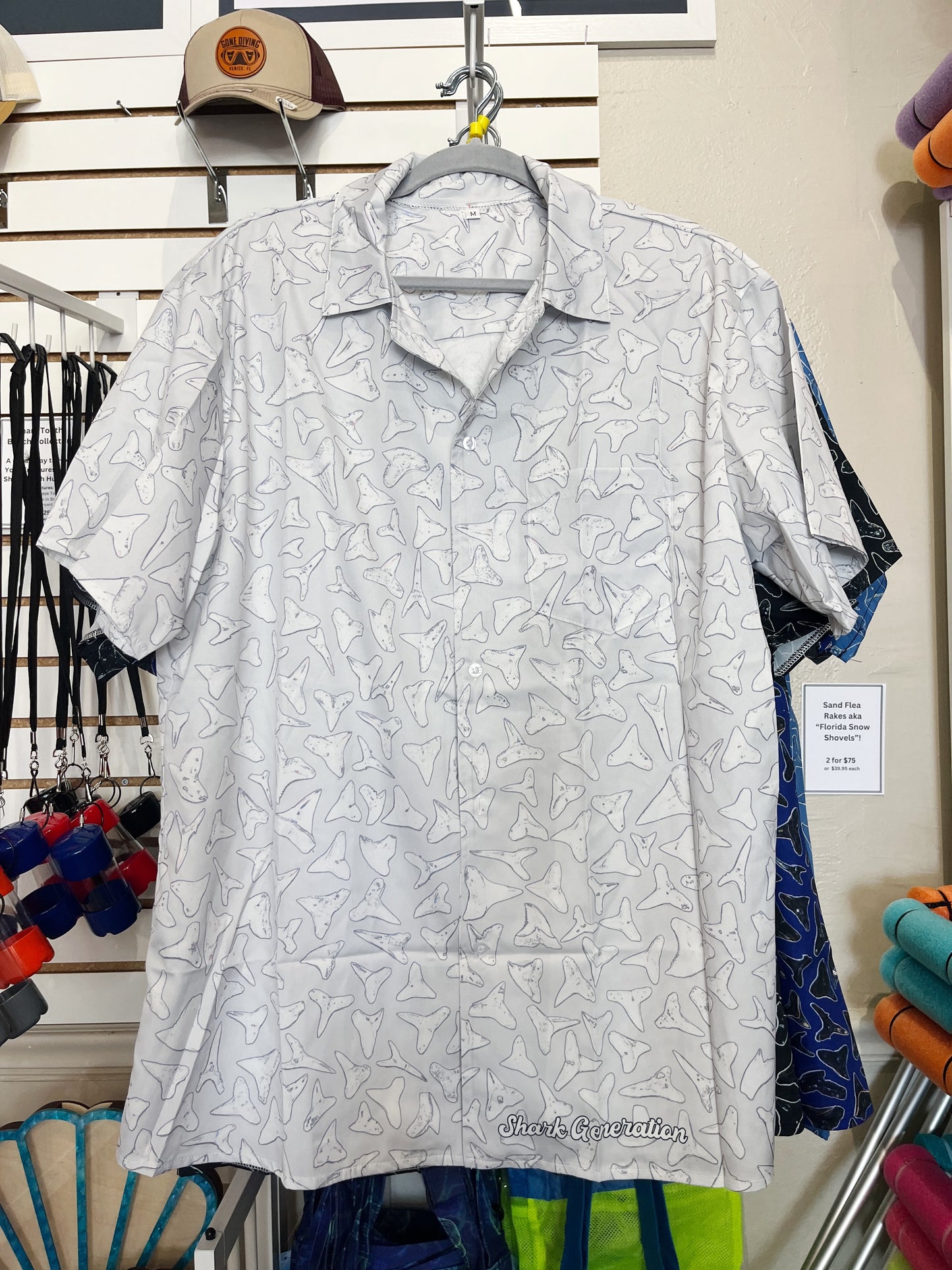 Tooth Shirt - Light Grey - Shark Generation