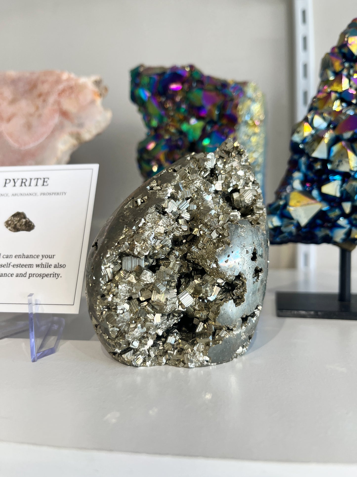 Cubic Pyrite Polished Freeform