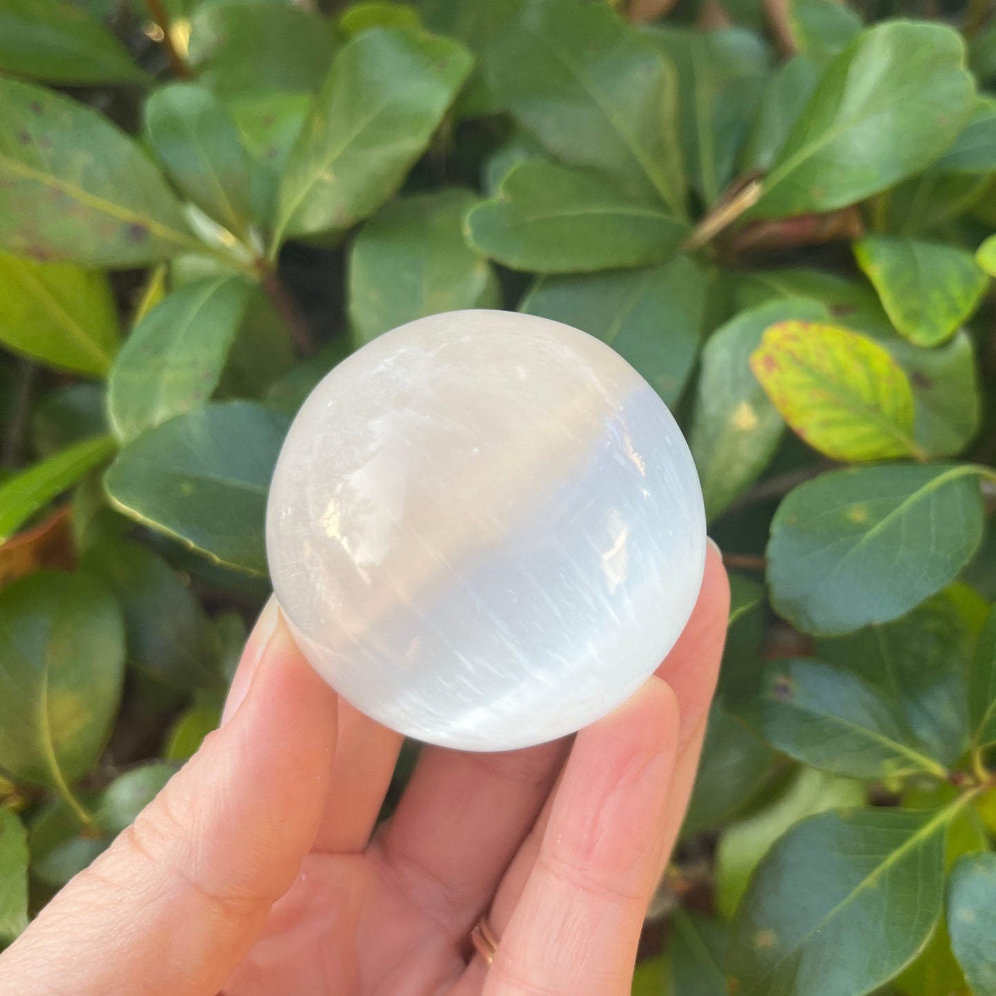 Satin Spar (Selenite) Sphere - 30mm