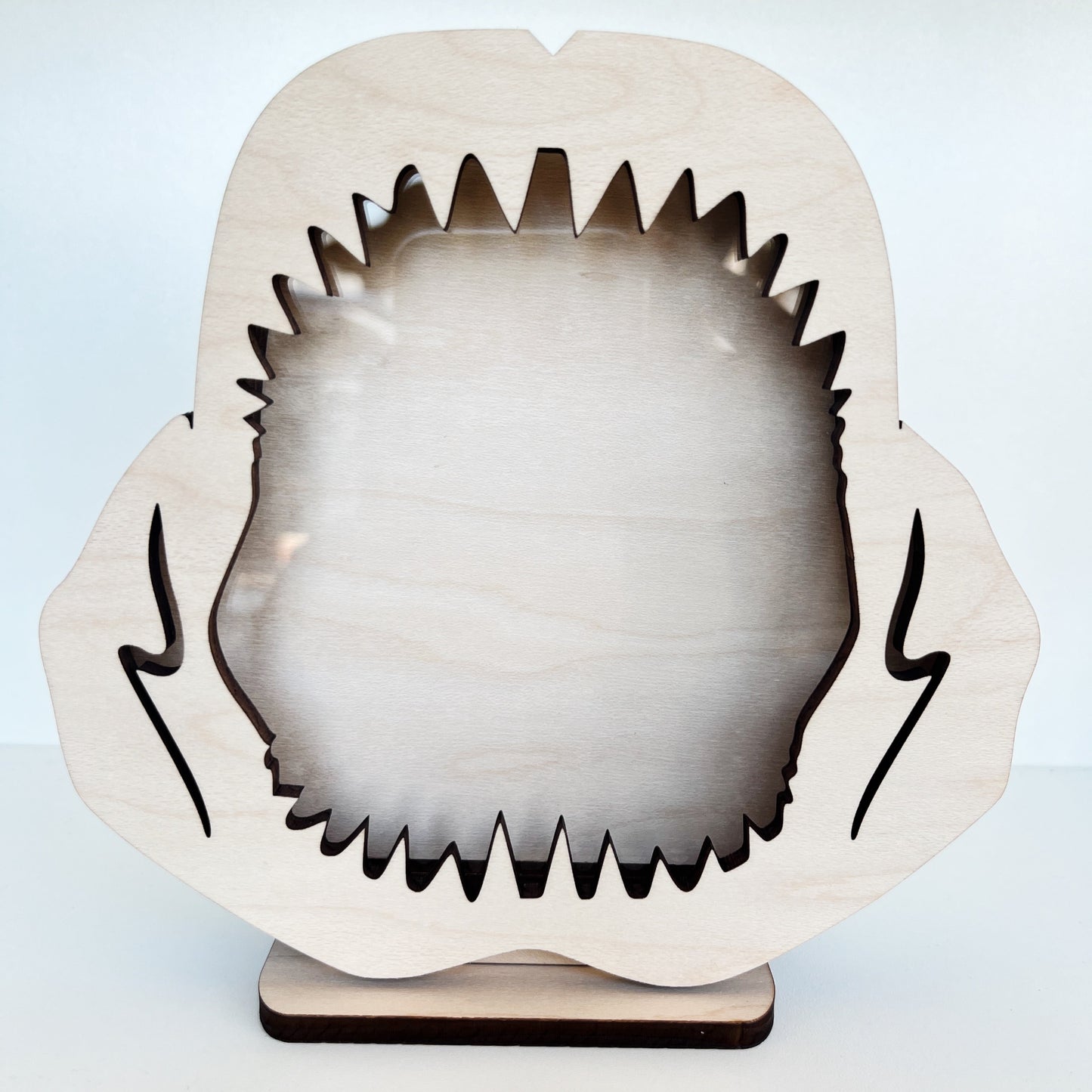 Classic Shark Jaw - Wood Finish - Shark Tooth Bank