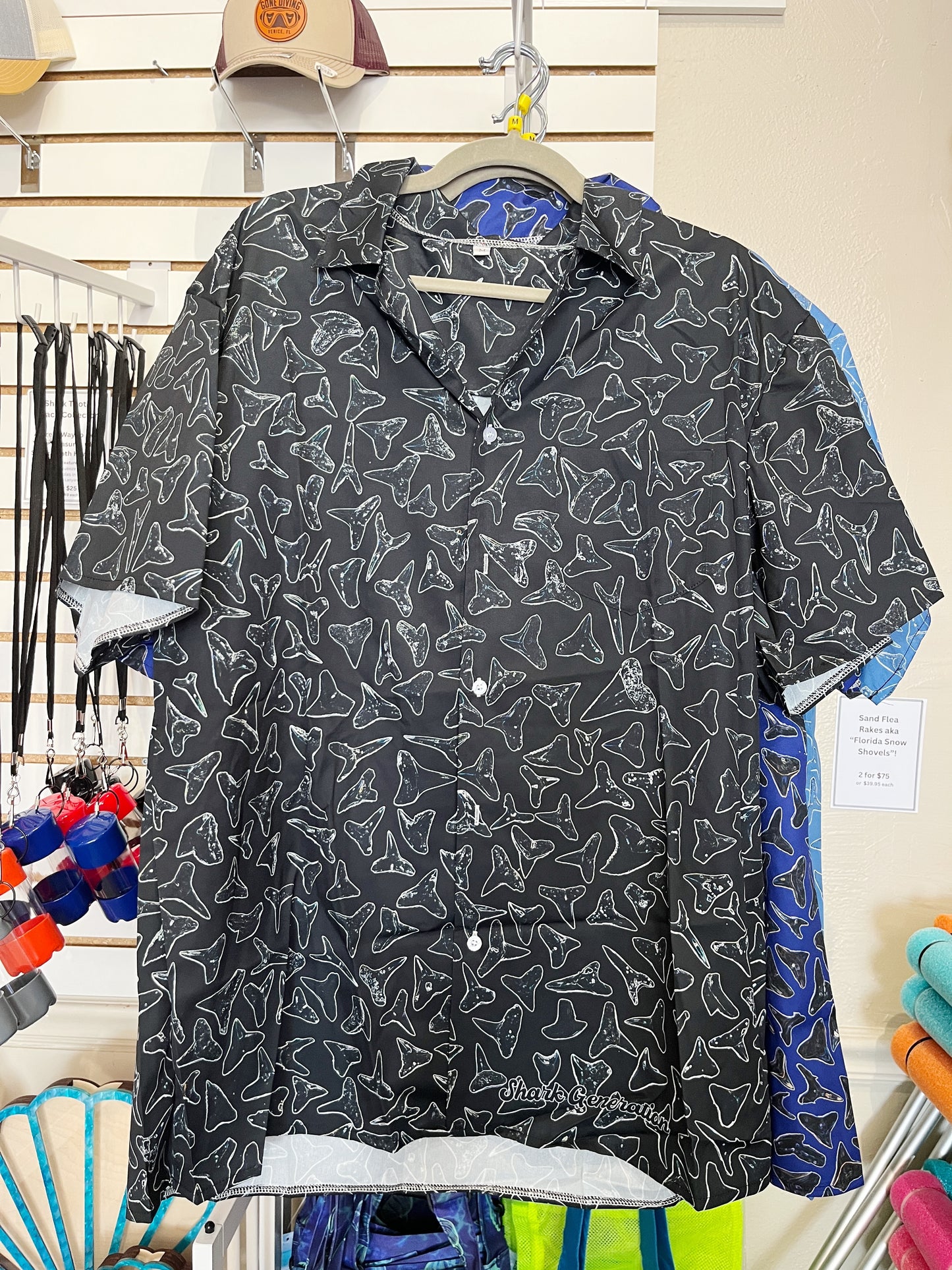 Tooth Shirt - Black - Shark Generation