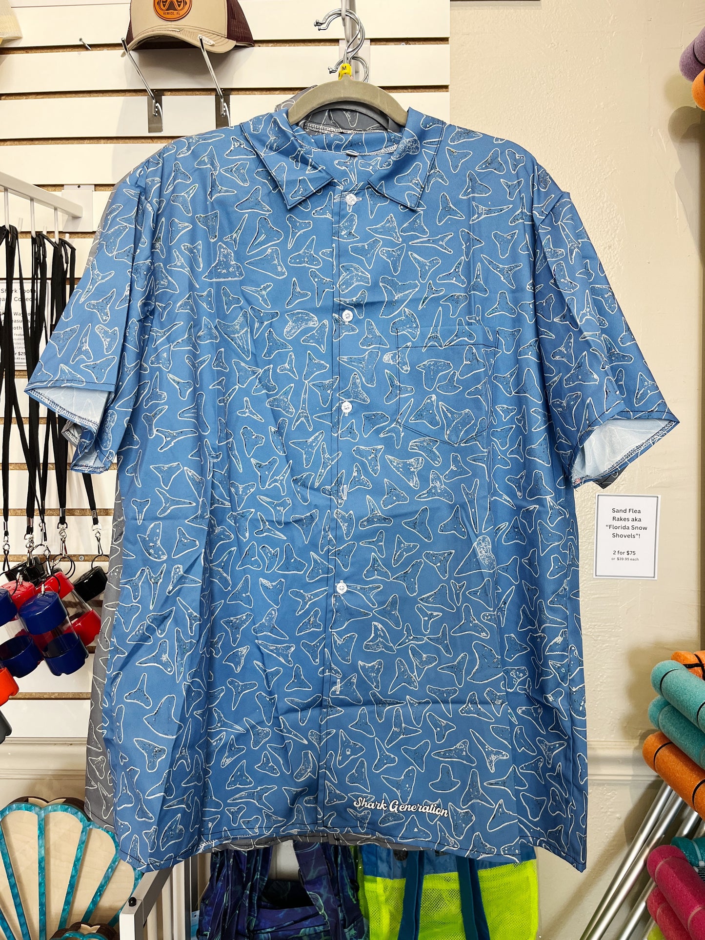 Tooth Shirt - Light Blue - Shark Generation
