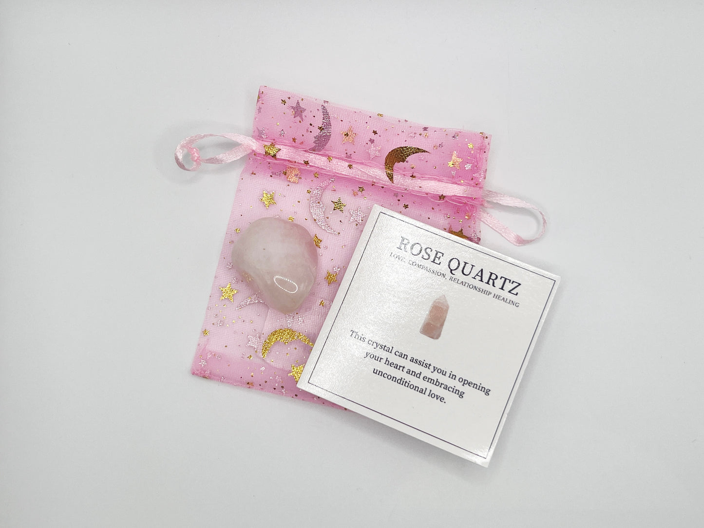 (1) Rose Quartz with ID