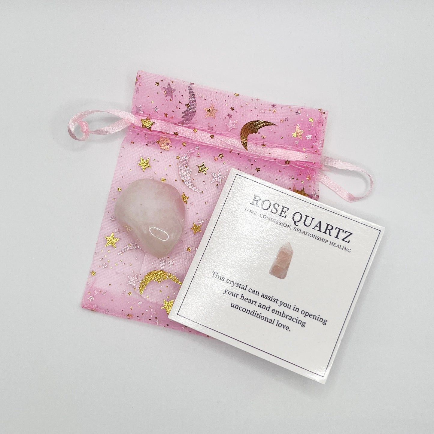 (1) Rose Quartz with ID