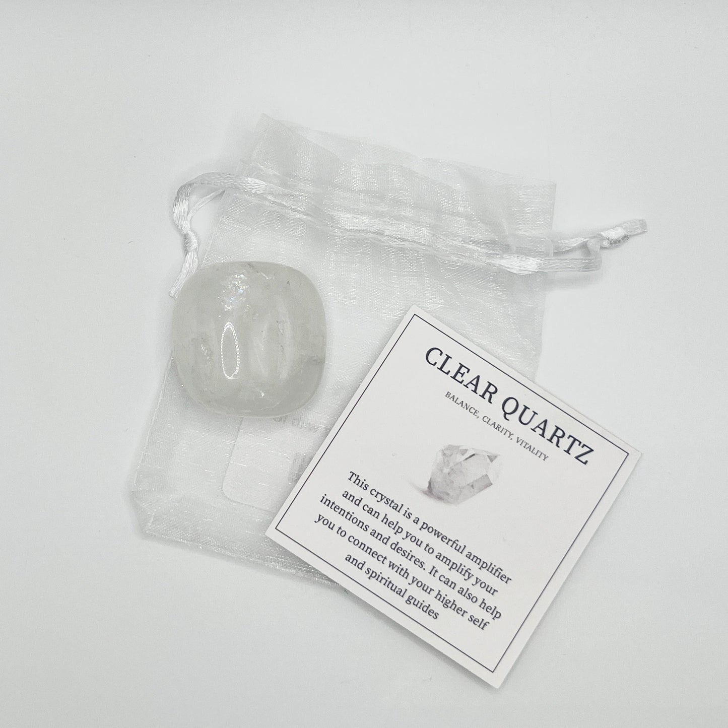 (1) Clear Quartz with ID