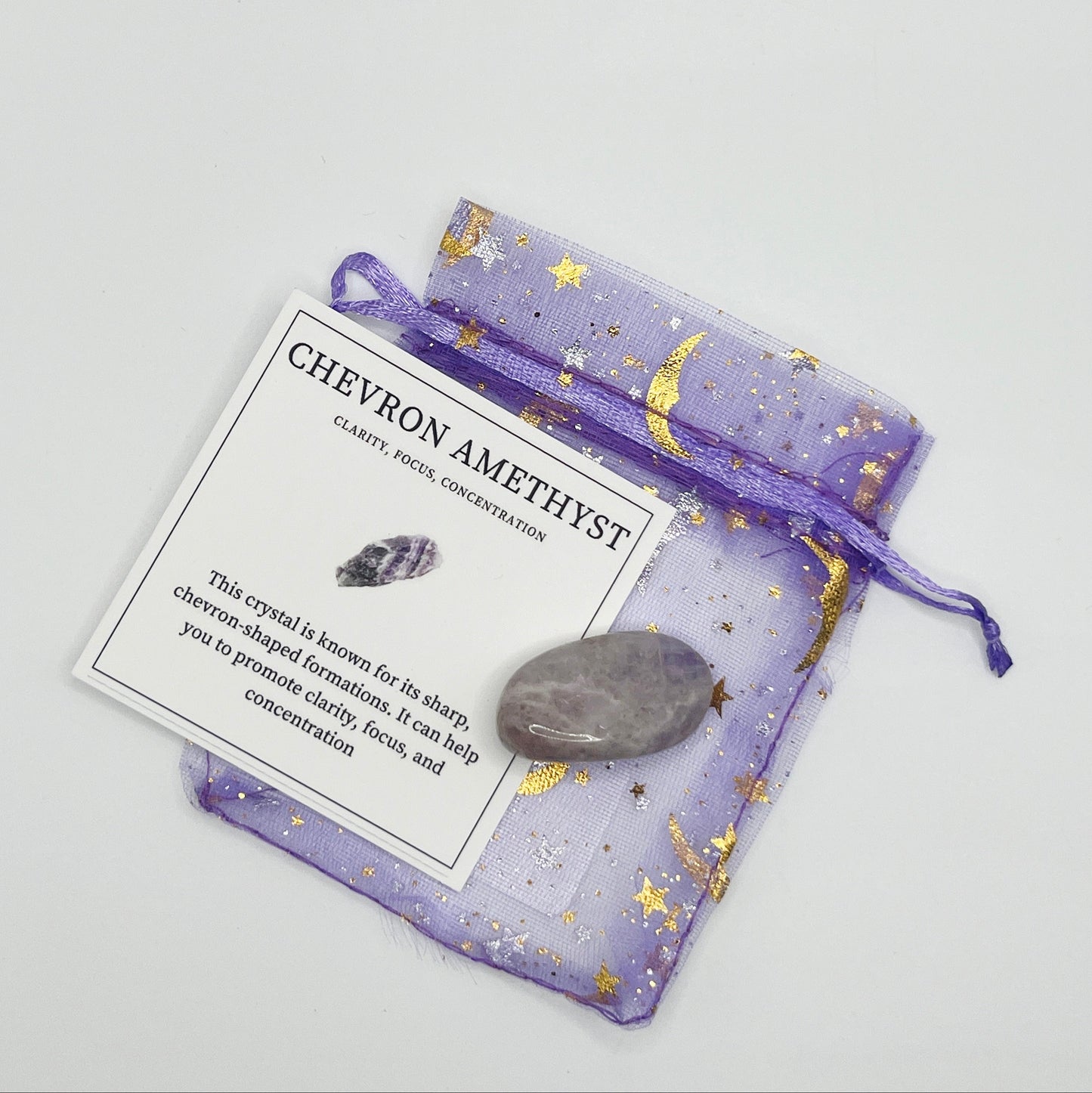 (1) Chevron Amethyst with ID