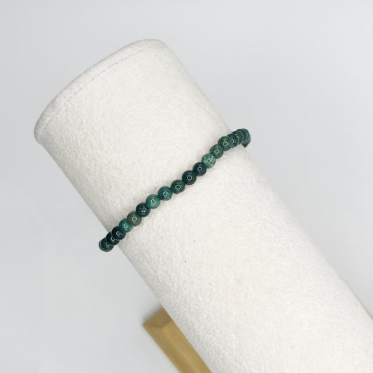 4mm Moss Agate Bracelet