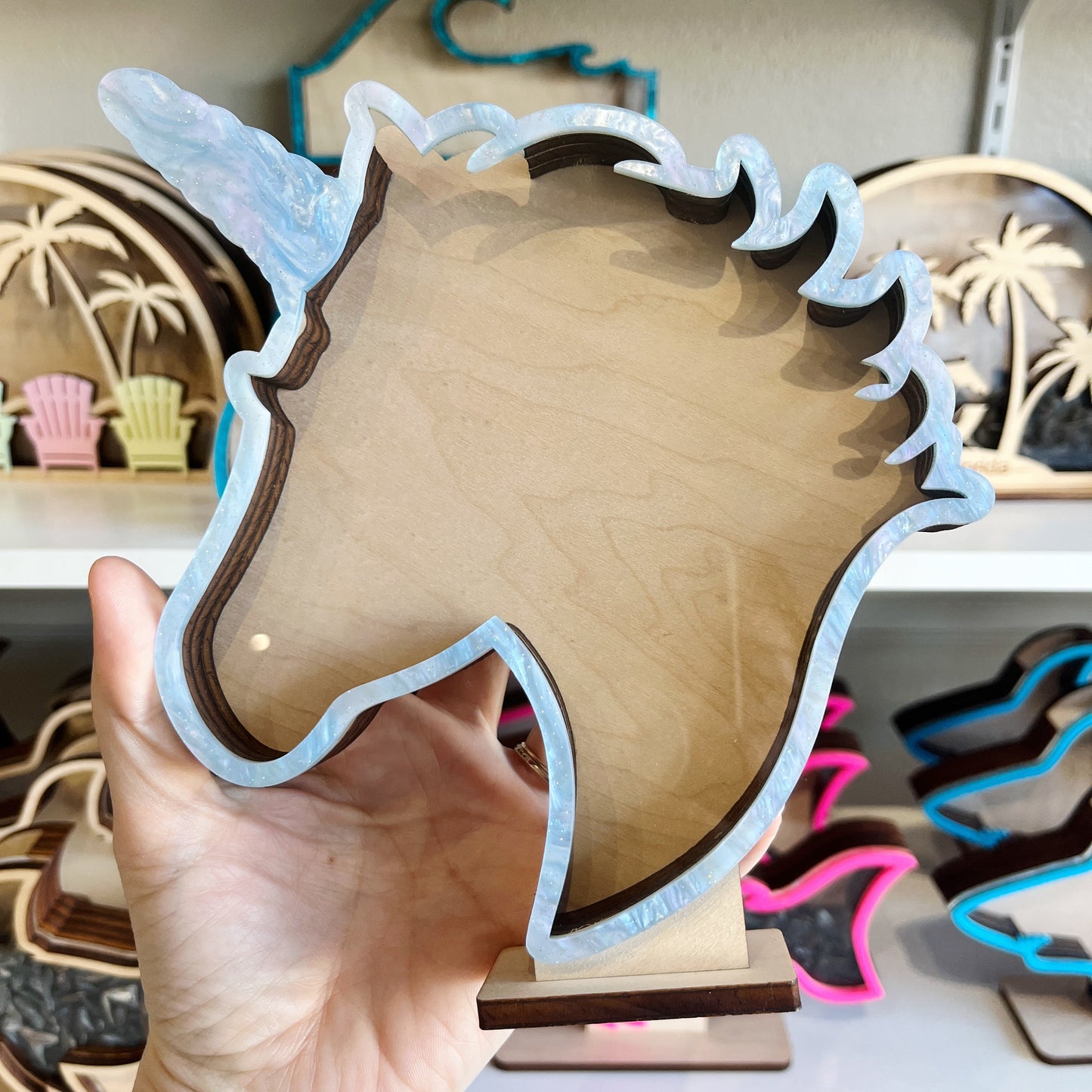 Classic Unicorn - Acrylic Finish - Shark Tooth Bank