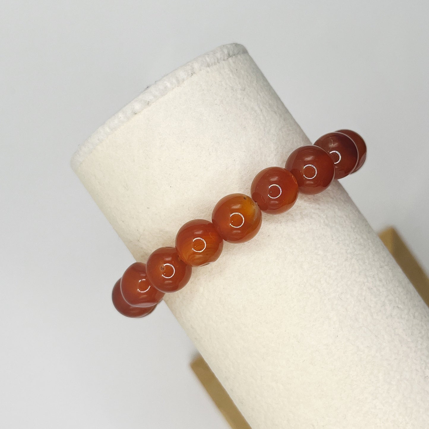 Red Agate Men’s 10mm Bracelet
