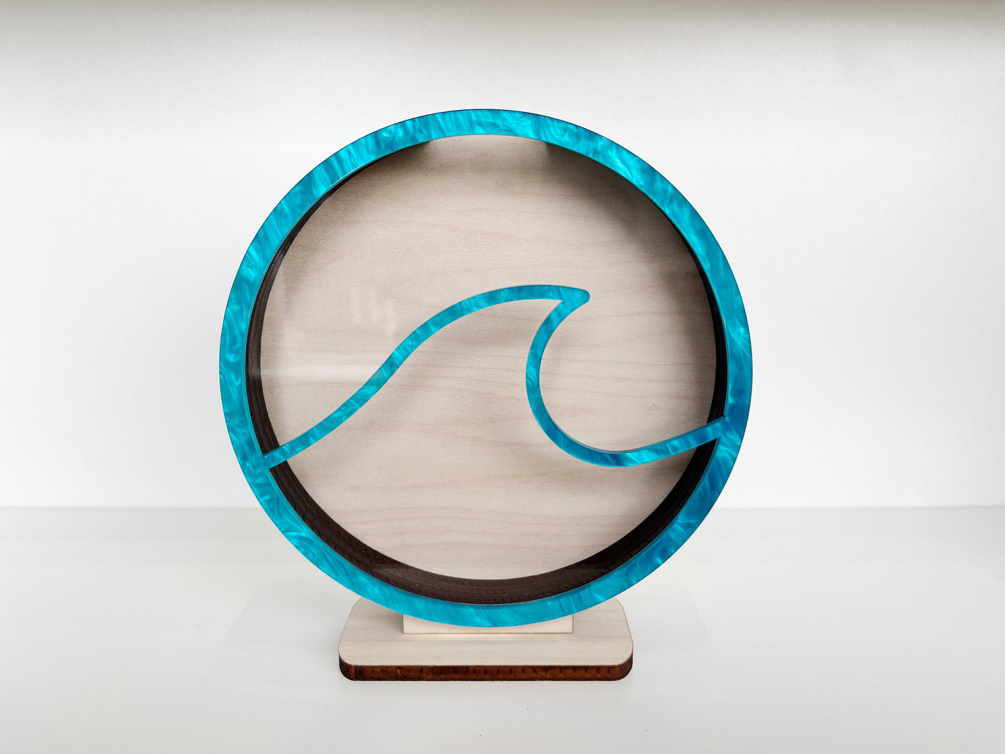 Classic Wave - Blue Acrylic - Shark Tooth Bank