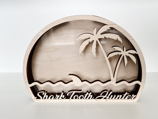 Shark Tooth Bank: Classic Shark Tooth Hunter - Wood Finish