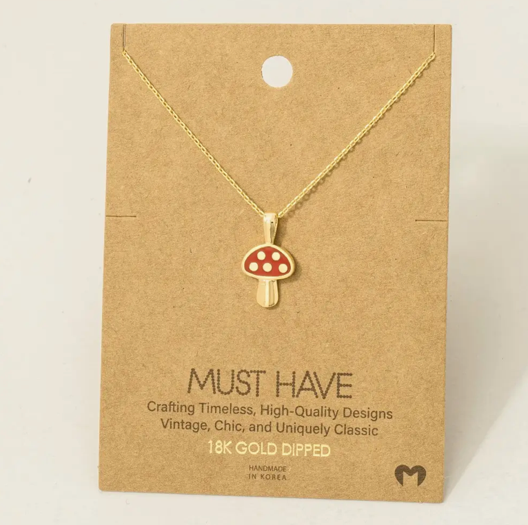 Must Have - Gold Mushroom Necklace