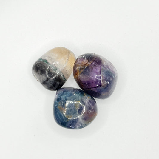 Rainbow Fluorite - Tumbled - (Each Piece)