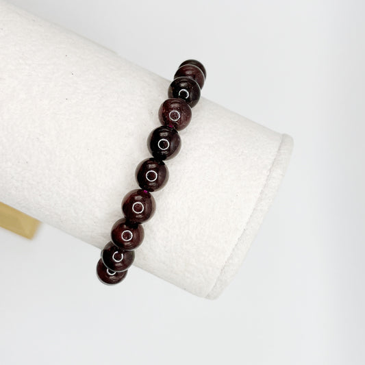8mm Garnet Bracelet