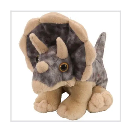 8" Triceratops Plush