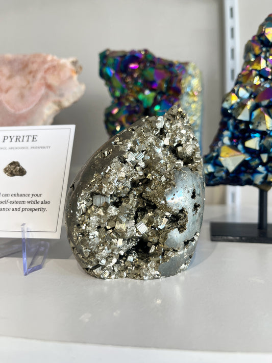 Cubic Pyrite Polished Freeform