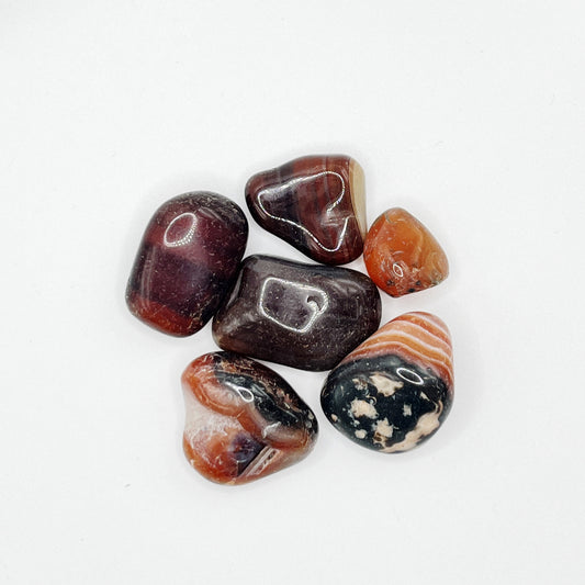 Banded Carnelian - Tumbled - (Each Piece)