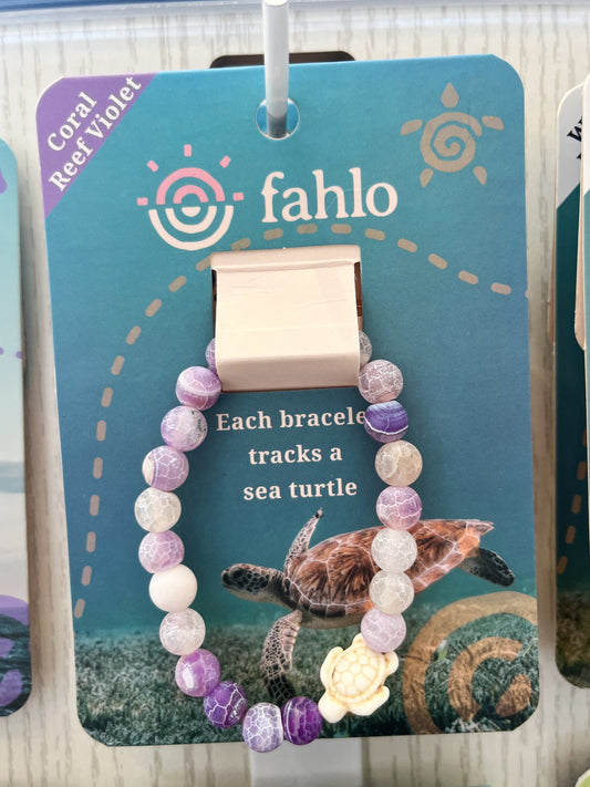Journey - Coral Reef Violet - Sea Turtle Bracelet