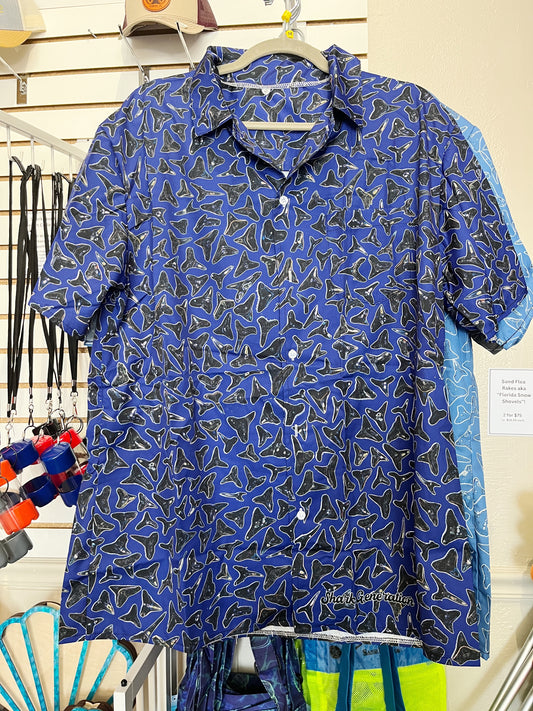Tooth Shirt - Dark Blue - Shark Generation