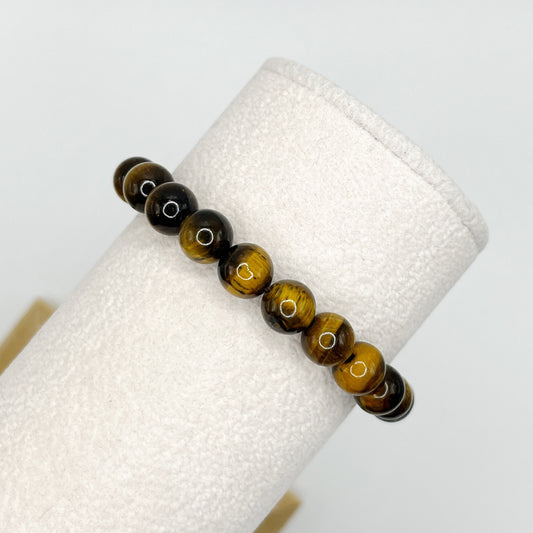 8mm Yellow Tigers Eye Bracelet