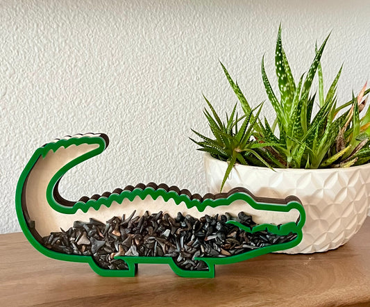 Chonky Gator - Green Acrylic Finish - Shark Tooth Bank