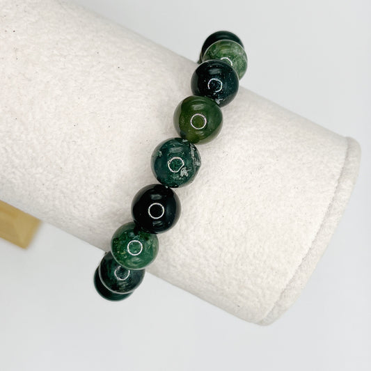 Men’s 10mm Green Jasper Bracelet