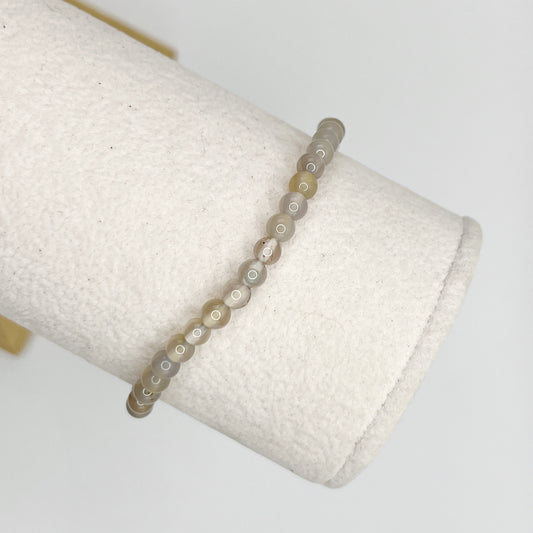 4mm Agate Bracelet