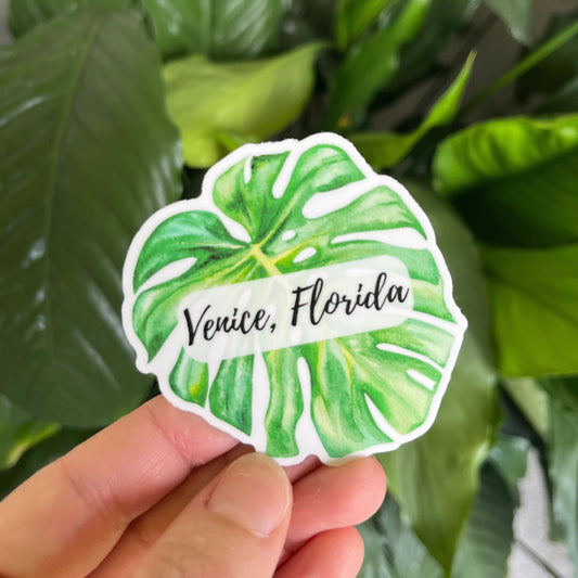 Monstera Venice Sticker