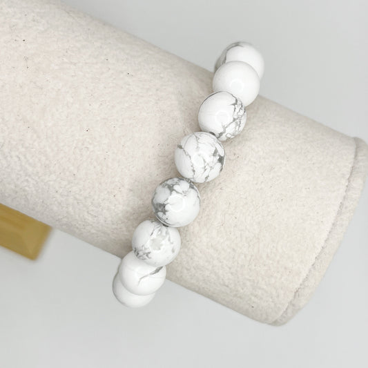 Men’s 10mm Howlite Bracelet