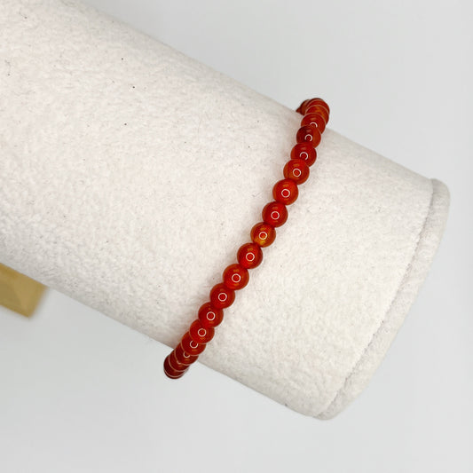 4mm Carnelian Bracelet