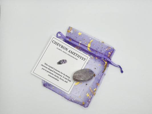 (1) Chevron Amethyst with ID