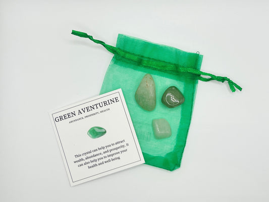 (3) Green Aventurine with ID