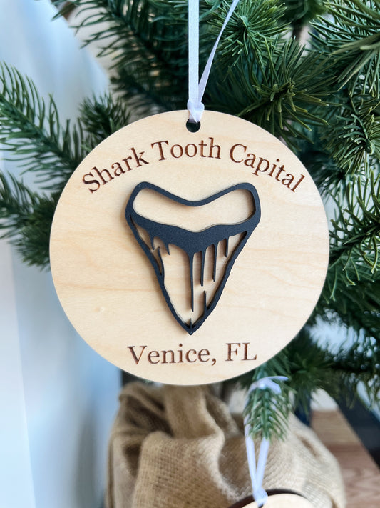 Ornament - Shark Tooth Capital Circle Tooth