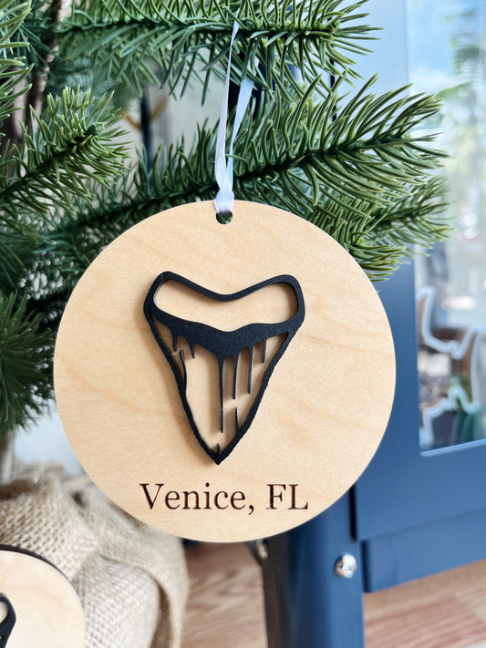 Ornament - Venice, FL Circle Tooth