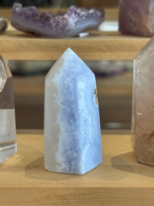 Blue Lace Agate Tower