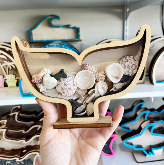 Whale Tail - Classic Wood - Shark Tooth Bank