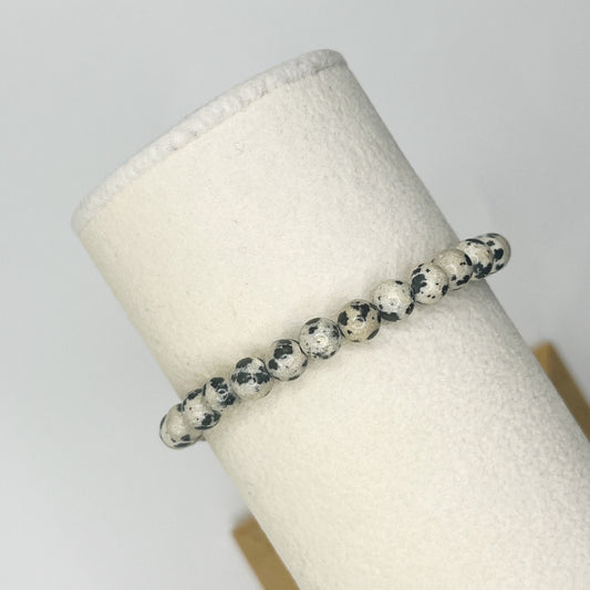 Dalmatian Jasper 6mm Bracelet