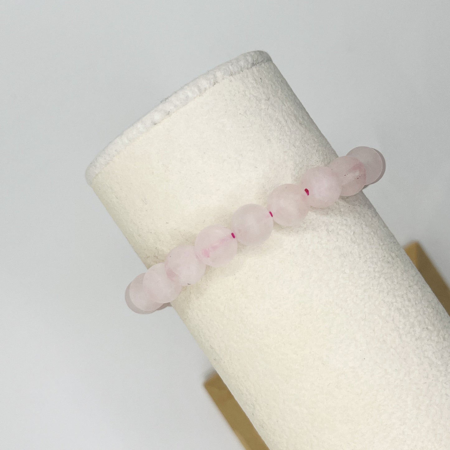 Rose Quartz Matte 8mm Bracelet
