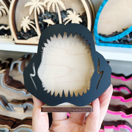 Mini Shark Jaw - Black Acrylic Finish - Shark Tooth Bank