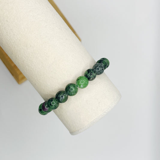 Ruby Zoisite 8mm Bracelet