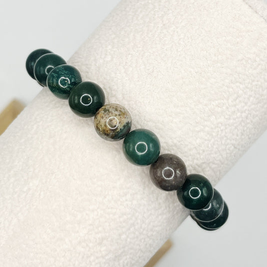 Moss-agate-bracelet