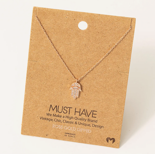 Must Have - Silver Hamsa Necklace