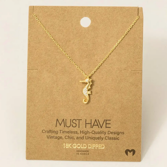 Must Have - Gold Seahorse Necklace