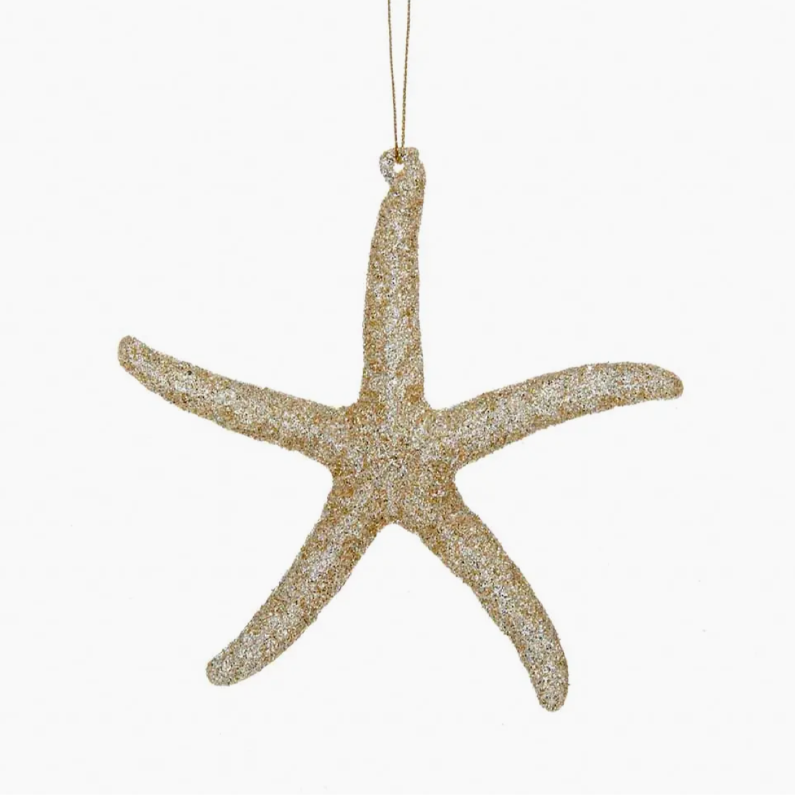 5" Acrylic Gold Glitter Starfish Ornament