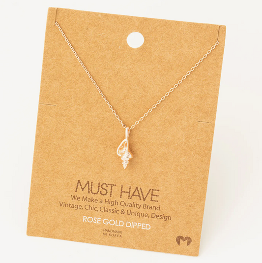 Must Have - Rose Gold Conch Necklace