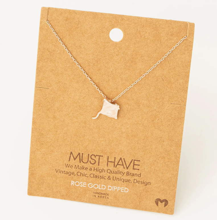 Must Have - Rose Gold Sting Ray Necklace