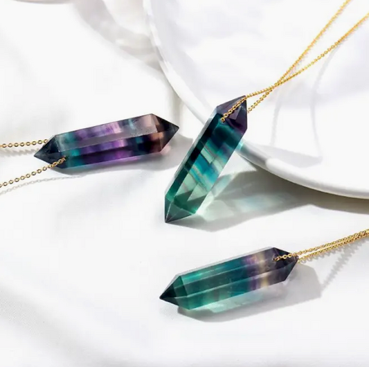 Rainbow Fluorite Necklace