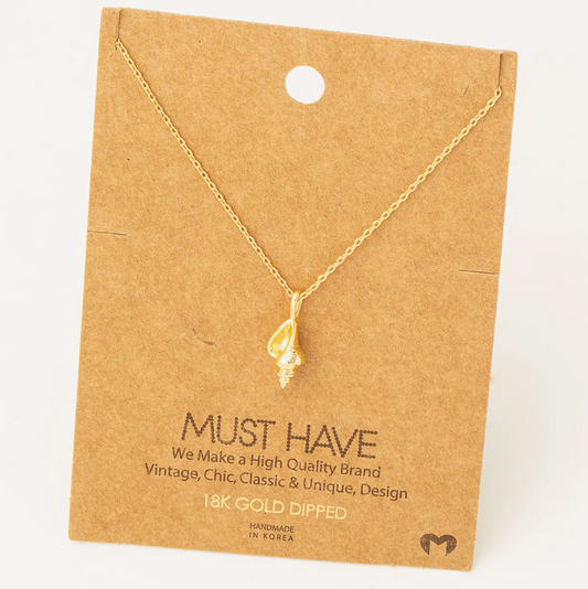 Must Have - Gold Conch Necklace