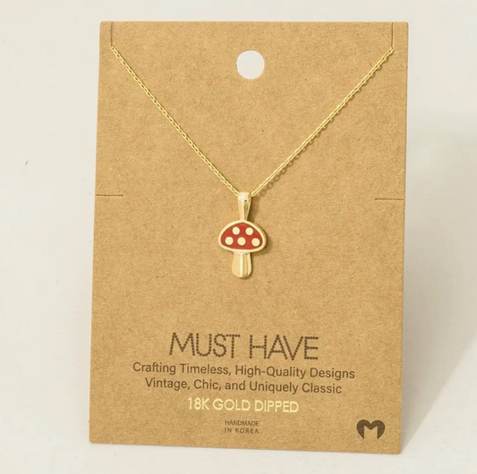 Must Have - Gold Mushroom Necklace